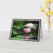 Carte Nénuphars roses (Fleur jaune)