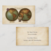 Carte néo-victorienne Carte d'appel personnalisée (Devant / Derrière)