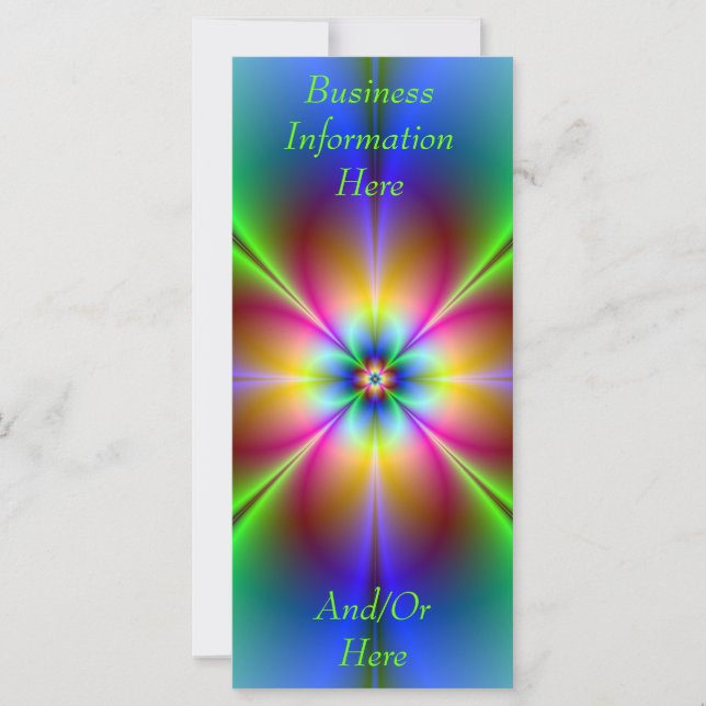 Carte Neon Abstrait Daisy 2012 Calendrier Signet rack (Devant)