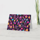 Carte Neon Birthday Sweets (Devant)
