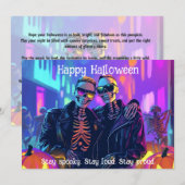 Carte Neon Bone Babes 🌈🎃 (Devant / Derrière)