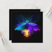 Carte Neon Firefly sur noir (Devant/Arrière en situation)