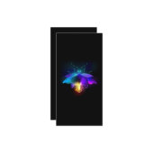 Carte Neon Firefly sur noir (Devant/Arrière en situation)