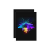 Carte Neon Firefly sur noir (Devant/Arrière en situation)