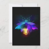 Carte Neon Firefly sur noir (Devant)