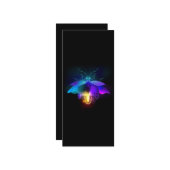 Carte Neon Firefly sur noir (Devant/Arrière en situation)