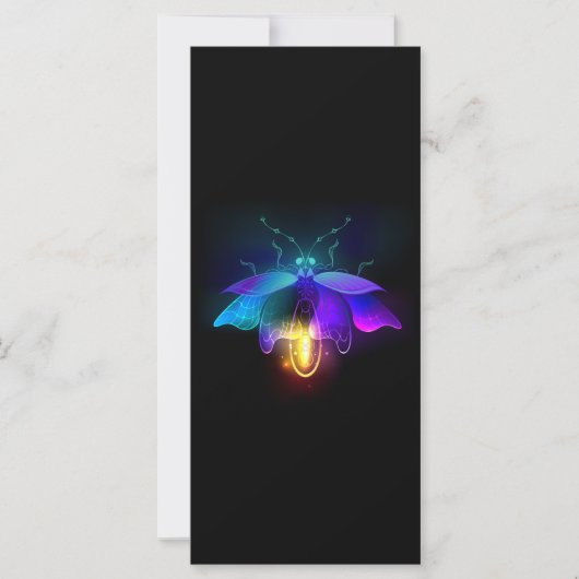 Carte Neon Firefly sur noir (Devant)