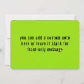 Carte Neon Slime Green Summer y2k Bridesmaid Proposition (Dos)