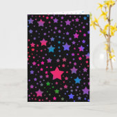 Carte Neon Stars (Fleur jaune)