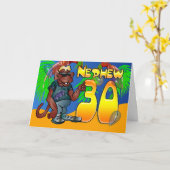 Carte Nephew - 30th Birthday Card Ape (Fleur jaune)