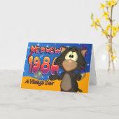 Carte Nephew - 30th Birthday Card Cat 1980 (Fleur jaune)