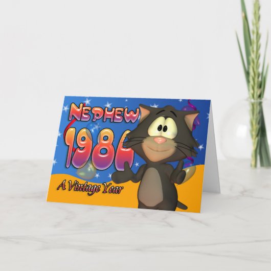 Carte Nephew - 30th Birthday Card Cat 1980 (Devant)
