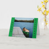 CARTE **NEPHEW** ANNIVERSAIRE-COMME UNE JOURNÉE AU LAC!  (Fleur jaune)