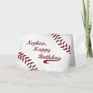 Carte Nephew Anniversaire Grand Grunge Baseball, Sport