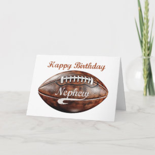 Carte Nephew Birthday Grunge Large Football Sports