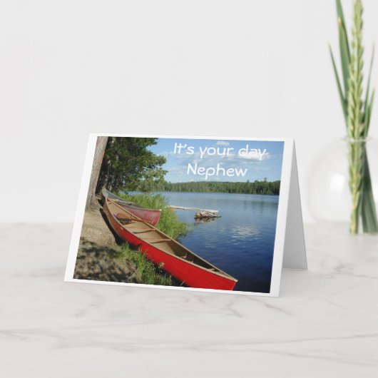 CARTE *NEPHEW* ESPÈRE QUE VOTRE ANNIVERSAIRE EST PROPOSÉ (Devant)