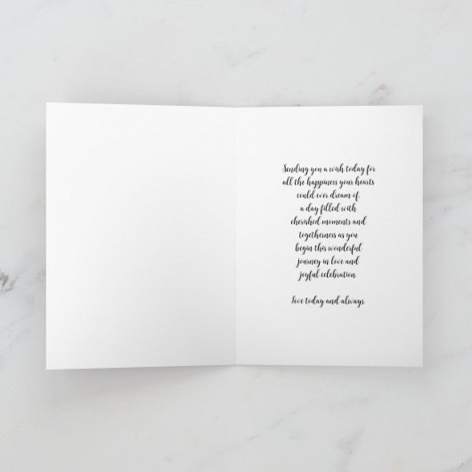 Carte Nephew et sa femme Félicitations pour le jour du m (Intérieur)