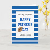 Carte Nephew Football Father's Day (Fleur jaune)