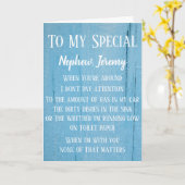 Carte Nephew Funny Blue Birthday Card (Fleur jaune)