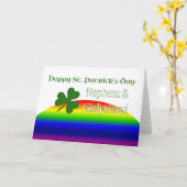 Carte Nephew & Girlfriend Joyeuse St. Patrick's Day (Fleur jaune)