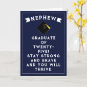 Carte Nephew Graduation 2025 (Fleur jaune)