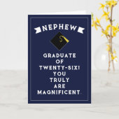 Carte Nephew Graduation 2025 (Fleur jaune)