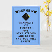 Carte Nephew Graduation 2025 (Fleur jaune)
