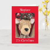 CARTE **NEPHEW** JOYEZ NOËL DE REINDEER (Fleur jaune)