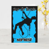 Carte Nephew Silhouette Rock Escalade 30e Anniversaire C (Fleur jaune)