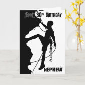 Carte Nephew Silhouette Rock Escalade 30e Anniversaire C (Fleur jaune)