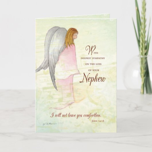 Carte Nephew Sympathy Angel (Devant)