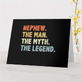 Carte Nephew The Man Myth Légende Fête des Pères (Fleur jaune)