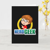 Carte Nerd Geek Science Math Ordinateur Drôle Idée cadea (Fleur jaune)