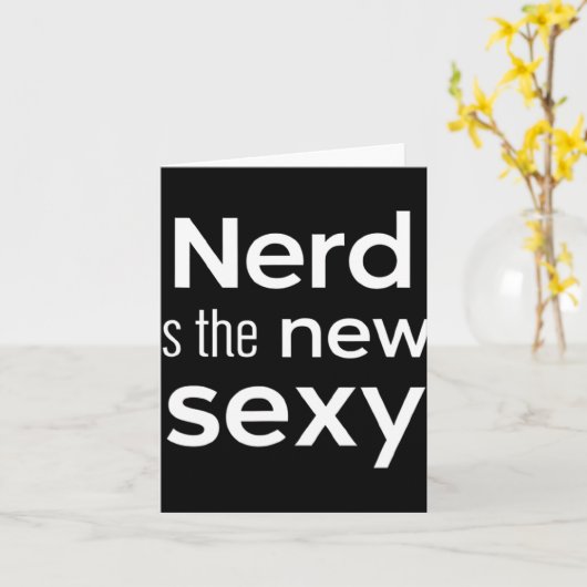 Carte Nerd Is The New Y Gamers Software Engineers Origin (Fleur jaune)