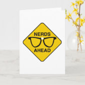 Carte Nerds vers l'avant (Fleur jaune)