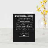 Carte Nerdy Standard Model Equation - Cadeau Pour Physiq (Fleur jaune)
