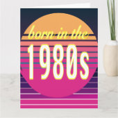 Carte Nés dans les années 80, génération Y, génération X (Devant)