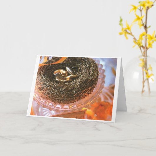 CARTE ***NESSER OEUFS DE NOËL*** NOËL (Fleur jaune)