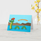 Carte Nessie (monstre de Loch Ness) (Fleur jaune)