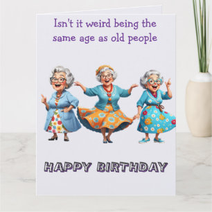 Carte N'est-ce pas bizarre ... anniversaire personnalisé