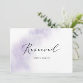 Carte Nettoyage aquarelle | Symbole violet réservé (Debout devant)