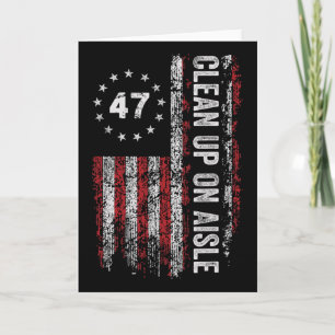 Carte Nettoyage dans l'allée 47 Impeach 47 Anti Trump 86