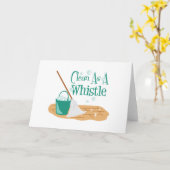 Carte Nettoyer Comme Un Sifflet (Fleur jaune)