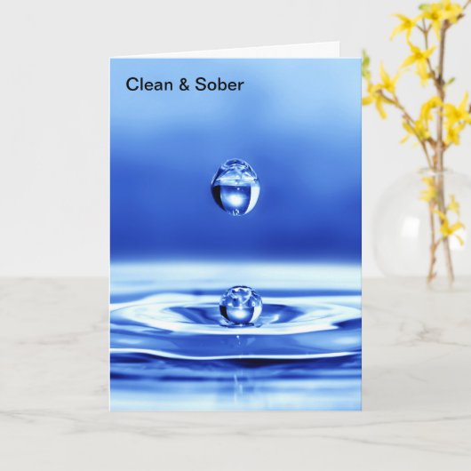 Carte Nettoyer et sobre (Fleur jaune)