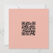 Carte Nettoyer Monochrome Moderne Coeur Blanc Code QR (Dos)