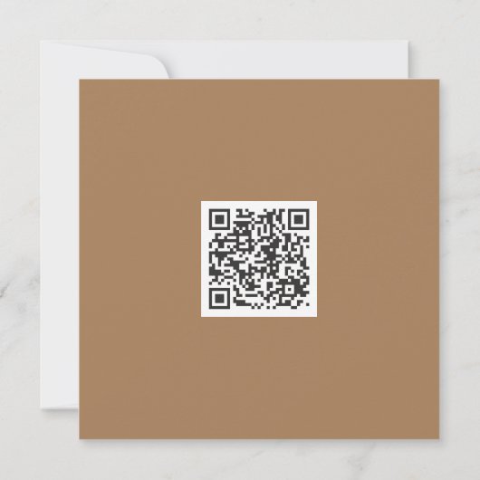 Carte Nettoyer Monochrome Vibe moderne Code QR (Dos)