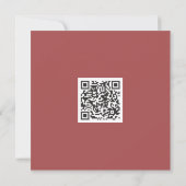 Carte Nettoyer Monochrome Vibe moderne Code QR (Dos)