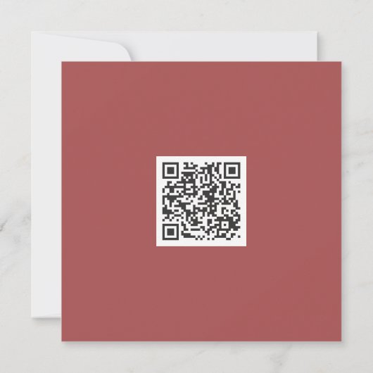 Carte Nettoyer Monochrome Vibe moderne Code QR (Dos)