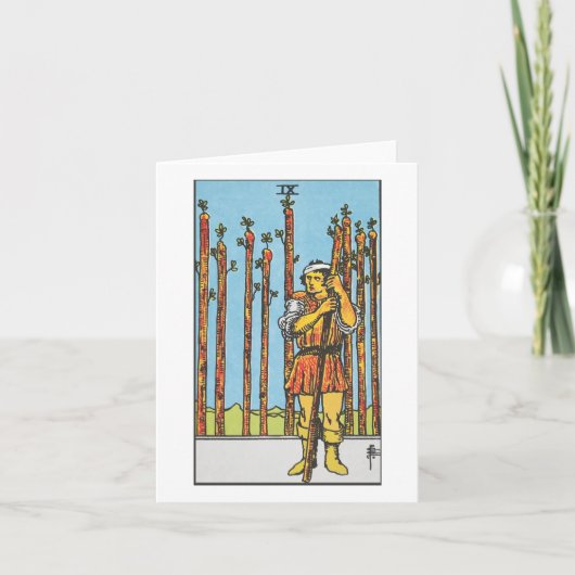 Carte Neuf baguettes - Rider Waite Smith tarot (Devant)