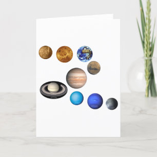 Carte Neuf planètes dans le système solaire